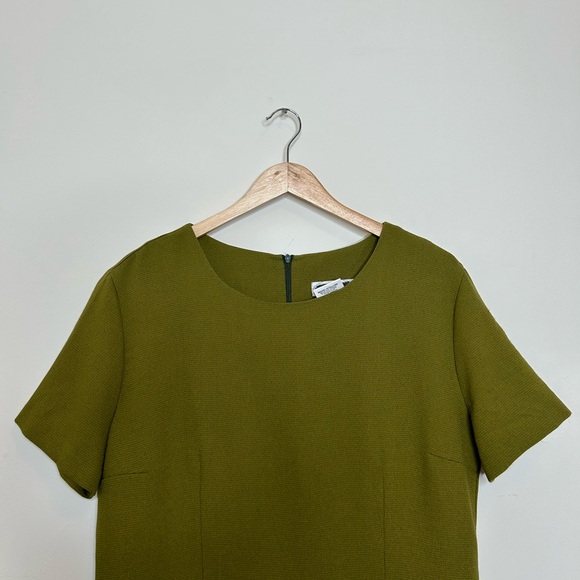Vintage Olive Green Mini Dress - Picture 3 of 11